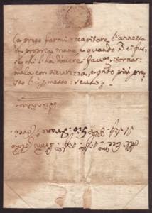 FIRENZE - Lettera del 10.12.1724 per ... 