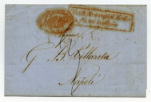 Da Messina 24 MAG 1859 a Napoli ... 