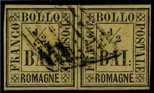 ROMAGNE - 1/2 b. giallo paglia, ... 