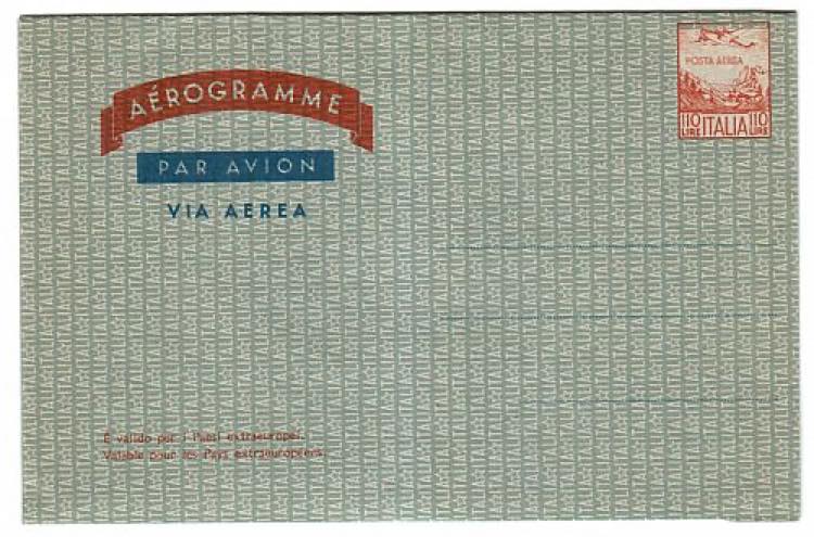 AEROGRAMMI - A 5, 110 l. CEPT.