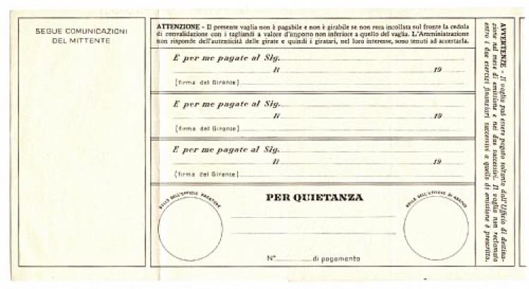 VAGLIA - V 56, Definitiva con la ... 