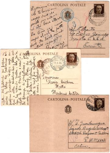EGEO - Egeo - 3 cart. postali con ... 