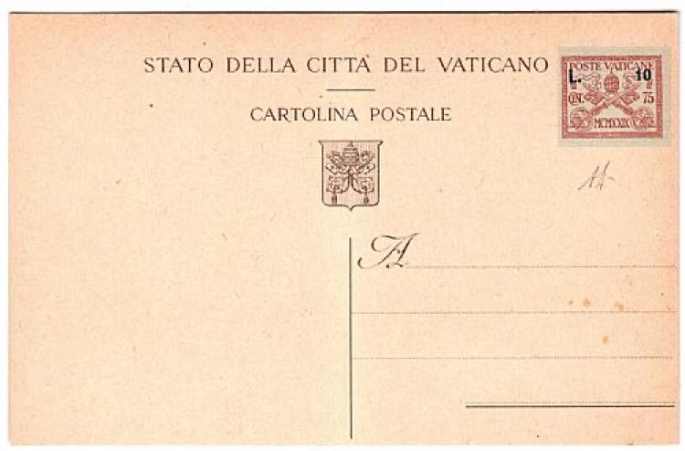 VATICANO - C 5, 10 l./75 c. ... 