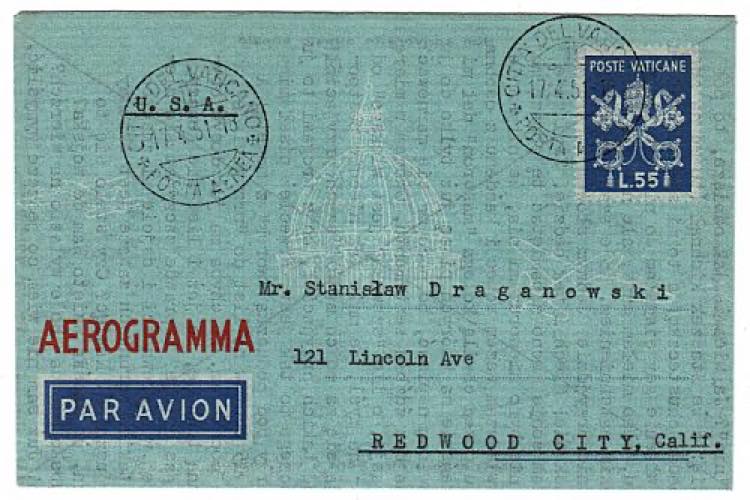 VATICANO - A 3, 55 l. Triregno per ... 