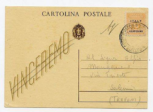 CARTOLINE LUOGOTENENZA - C 98, 30 ... 