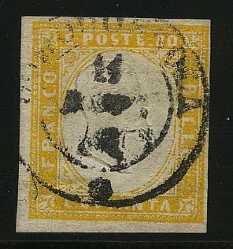 SARDEGNA - IV em. 80 c. giallo ... 