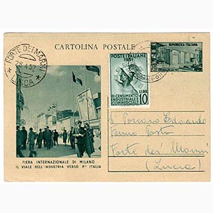 CARTOLINE REPUBBLICA - C 147, 20 l. Fiera di ... 