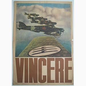 1942 - Locandina Vincere con squadriglia ... 