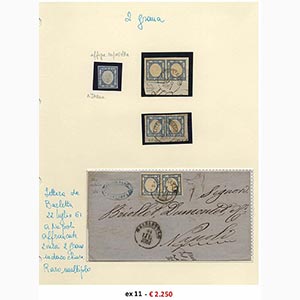 Napoli 1858/63 - collezione su album ... 