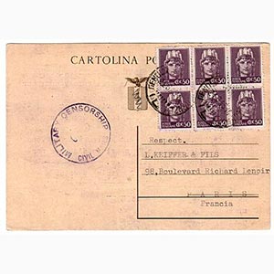 CARTOLINE LUOGOTENENZA - C 112, 30 c. ... 
