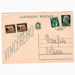CARTOLINE R.S.I.  - C 97, 15 c. AR Comacchio ... 