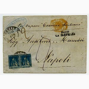 TOSCANA - Da LIVORNO 4 MAG 1858 a Napoli con ... 