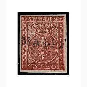 PARMA - II em. 25 c. bruno rosso (8) ann. ... 