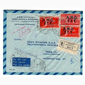 Cecoslovacchia - racc. aerea da Trieste ... 