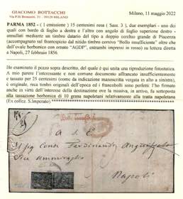 PARMA - Da Piacenza 27 FEB 1856 a ... 