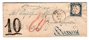 SARDEGNA - 2 lettere darchivio del 1861 per ... 