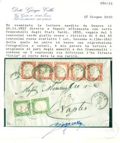 SARDEGNA - Rara lettera da Genova ... 
