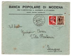 G.N.R. POSTA ORDINARIA - Da Formigine Modena ... 