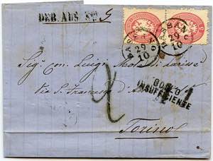 LOMBARDO VENETO - 2 lettere da Bassano 1863 ... 