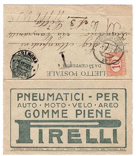 RB 1/2 - 10 E 15 C. BIGLIETTI PUBBLICITARI - ... 