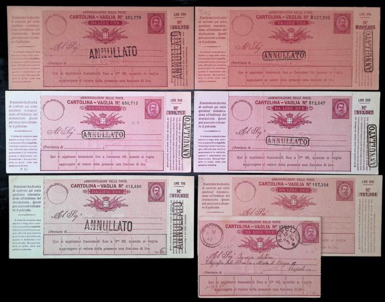 VAGLIA - Interi postali - oltre 50 ... 