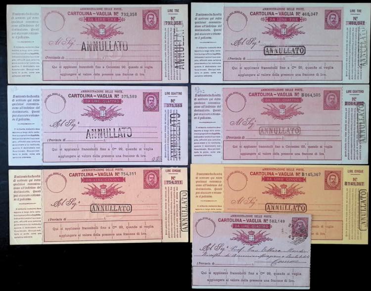 VAGLIA - Interi postali - oltre 50 ... 