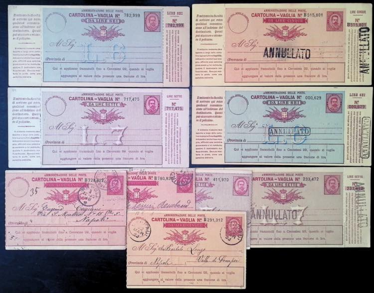 VAGLIA - Interi postali - oltre 50 ... 