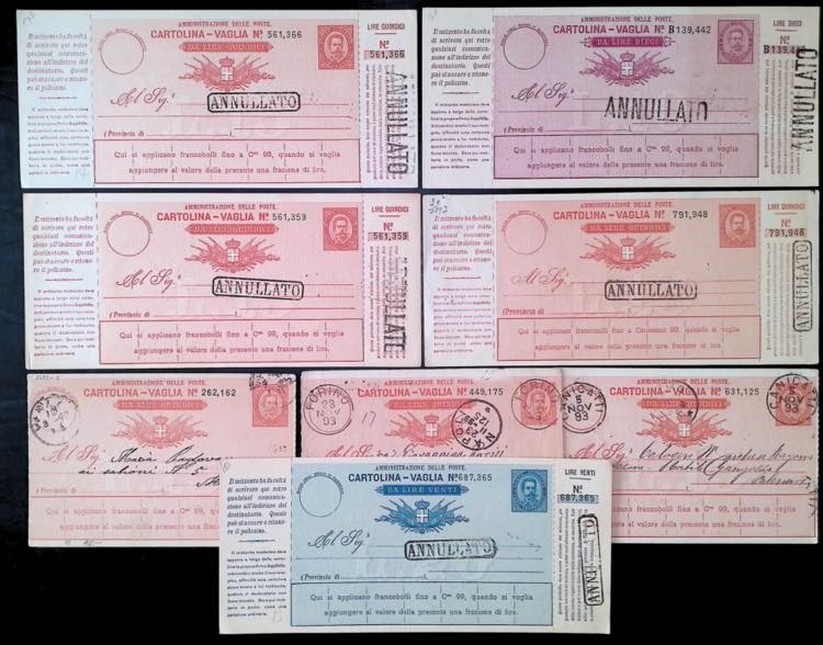 VAGLIA - Interi postali - oltre 50 ... 
