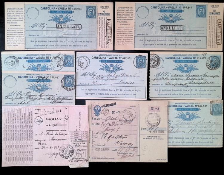 VAGLIA - Interi postali - oltre 50 ... 