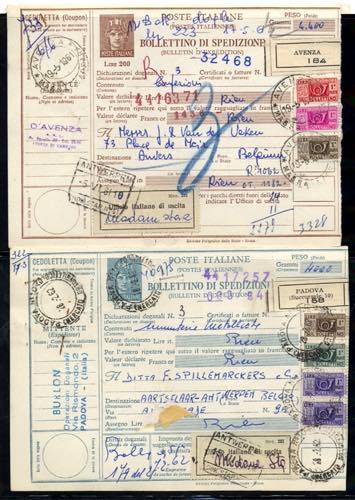 BOLLETTINI PACCHI - P 104, P 109, ... 