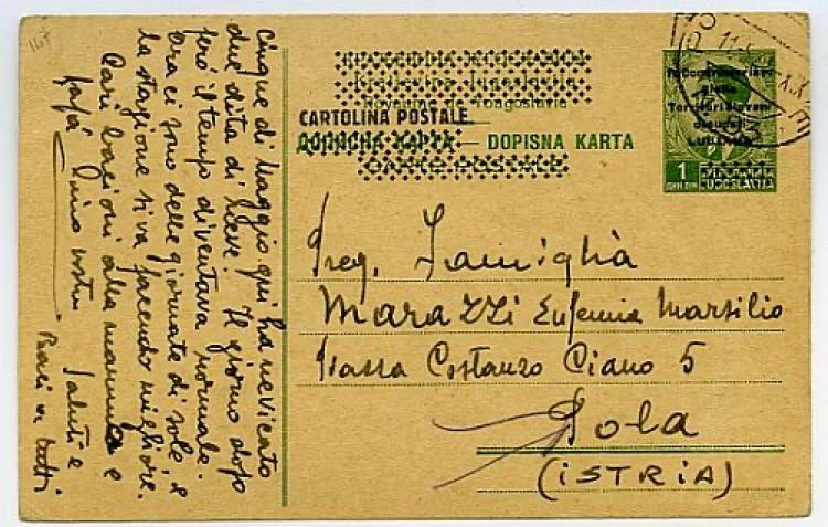 OCCUPAZIONI II GUERRA - Lubiana - C 7, 1 d. ... 