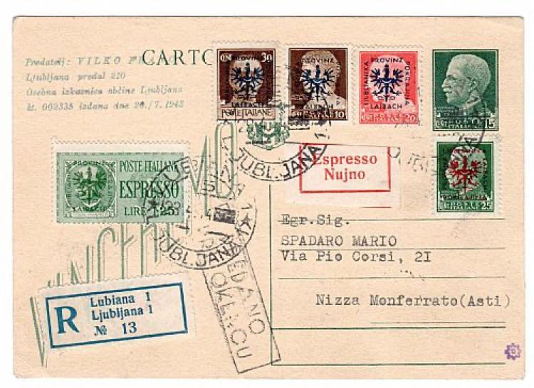 OCCUPAZIONI II GUERRA - Regno C 97, 15 c. ... 