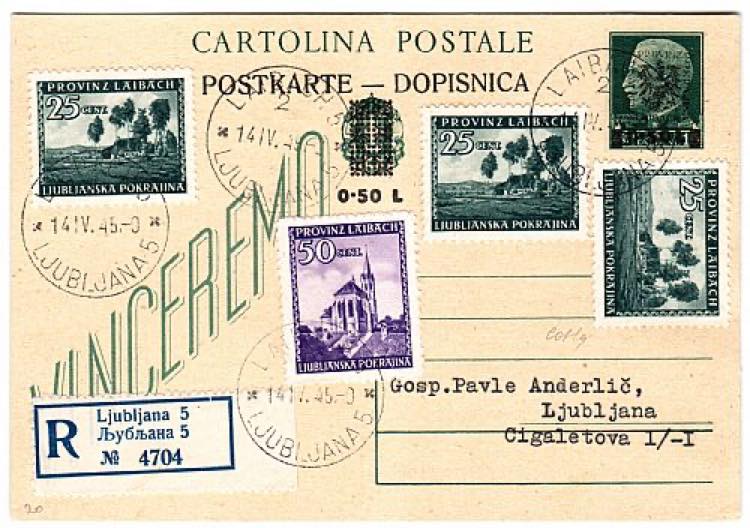 OCCUPAZIONI II GUERRA - Lubiana - C 13B, ... 