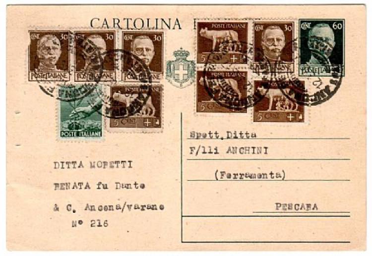 LUOGOTENENZA - C 113, 60 c. da Ancona ... 