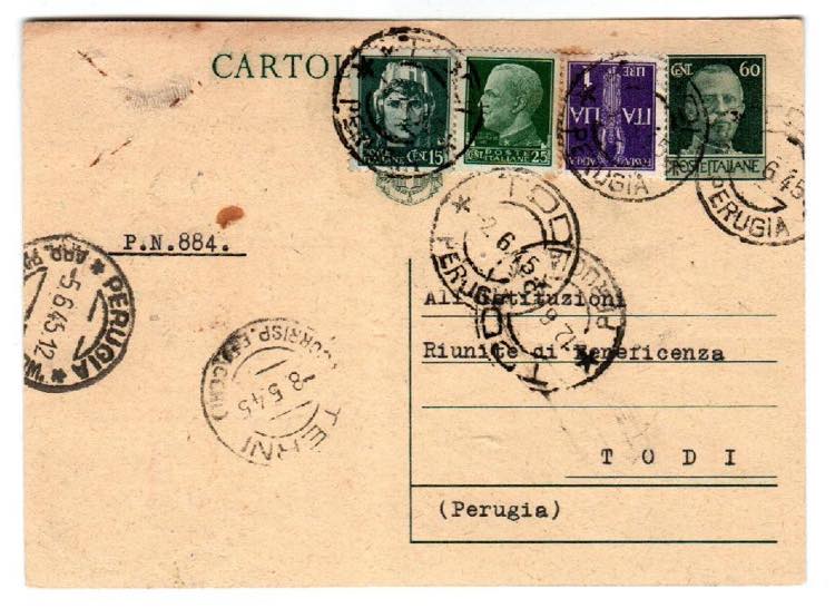 LUOGOTENENZA - C 113, 60 c. usata come AR ... 