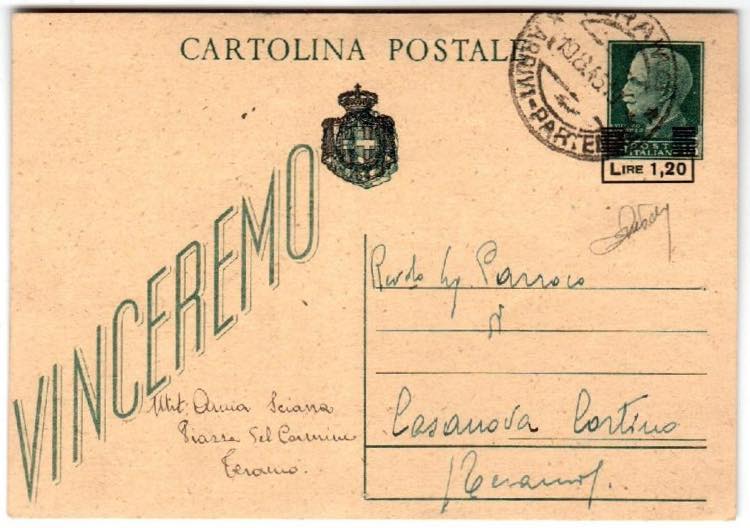 LUOGOTENENZA - C 115, 1,20 l./15 c. ... 