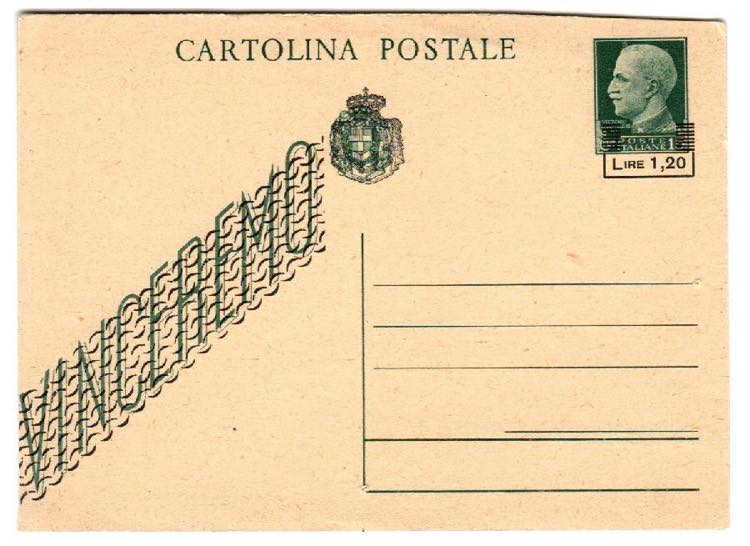 LUOGOTENENZA - C 116B, 1,20 l. tappeto III ... 