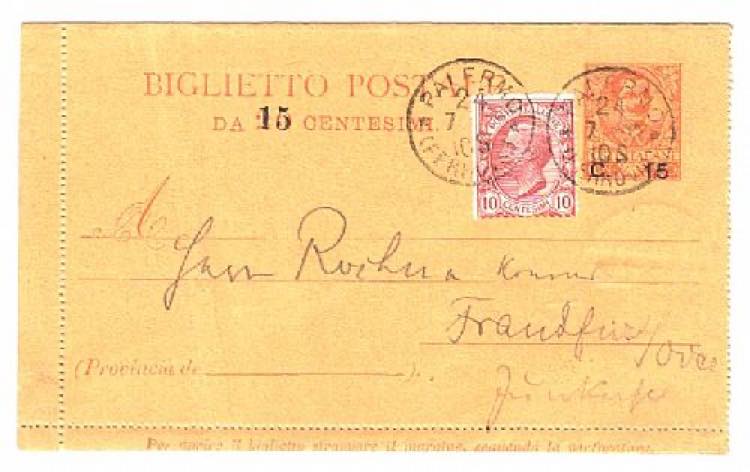 REGNO DITALIA - B 8, 15/20 c. Floreale - da ... 