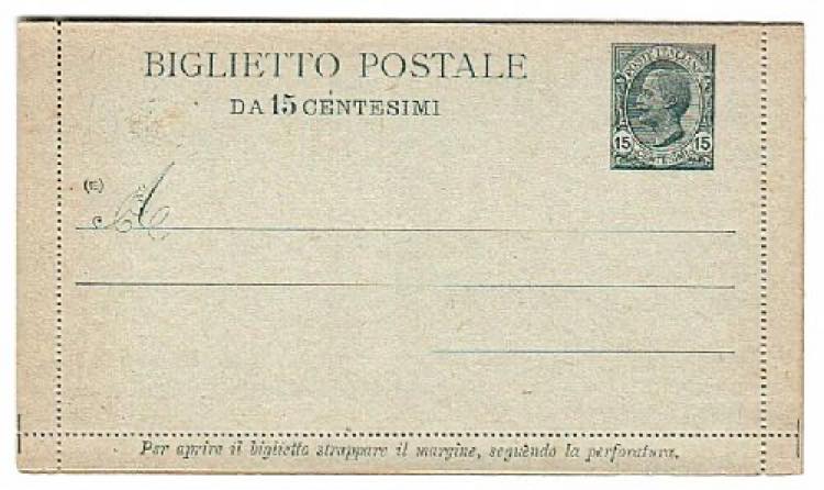 REGNO DITALIA - B 12/A, 15 c. Leoni su ... 