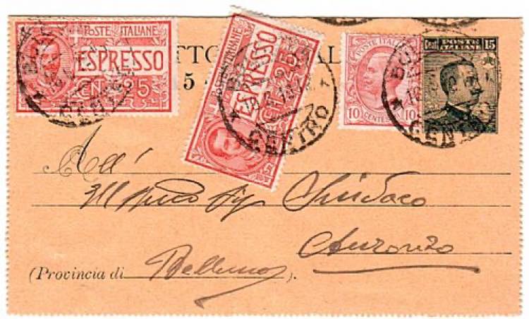 REGNO DITALIA - B 13, 15 c. espr. da ... 