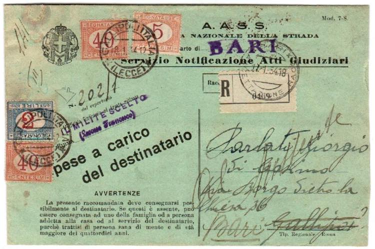 SEGNATASSE - Segnatasse 2 lire cifra ... 