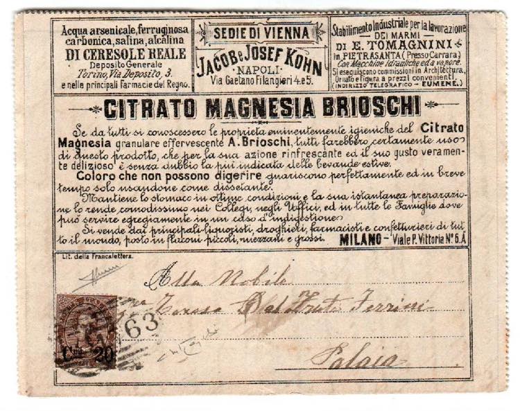 FRANCALETTERE - Francalettere affrancato con ... 