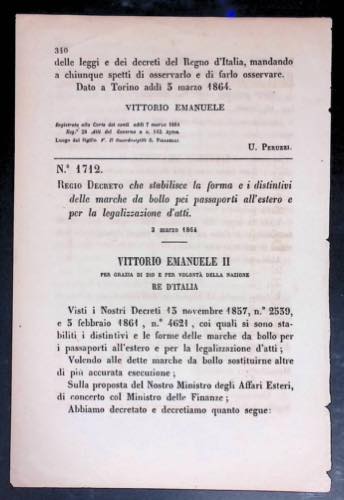 SERVIZI VARI - Regno dItalia - ... 