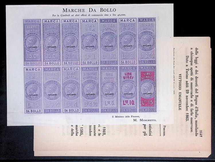 SERVIZI VARI - Regno dItalia - ... 