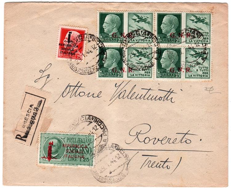 R.S.I. - Propaganda di guerra G.N.R. Brescia ... 