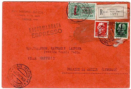 R.S.I. - Racc. espr. da Firenze 16.2.44 a ... 