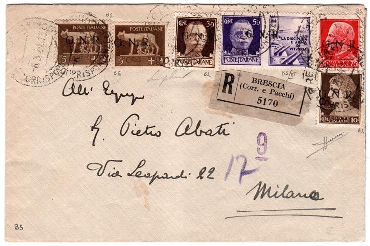 R.S.I. - G.N.R. 5 c., 2 es. + 10 c. + 30 c. ... 