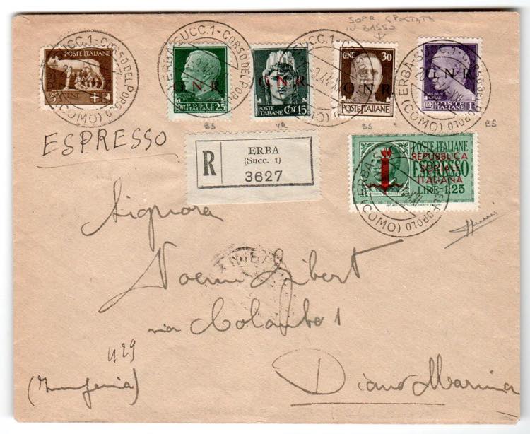 R.S.I. - Racc. espr. da Erba 21.3.44 con ... 