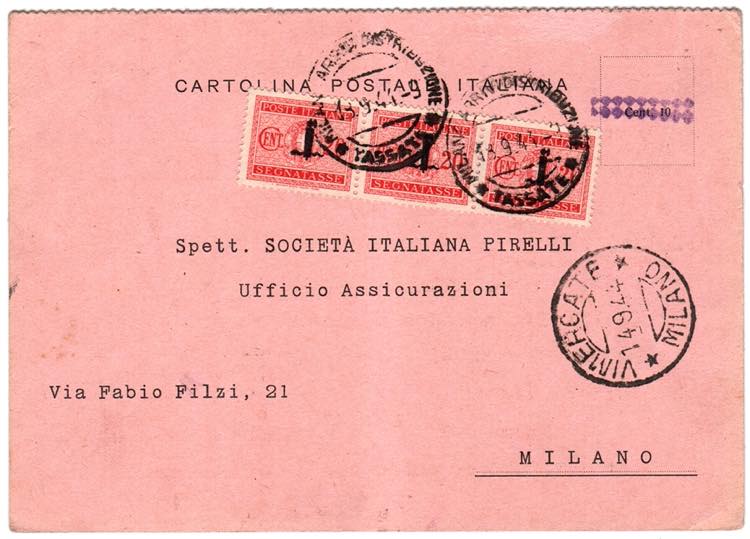 R.S.I. - Cartolina da Vimercate 14.9.44 a ... 