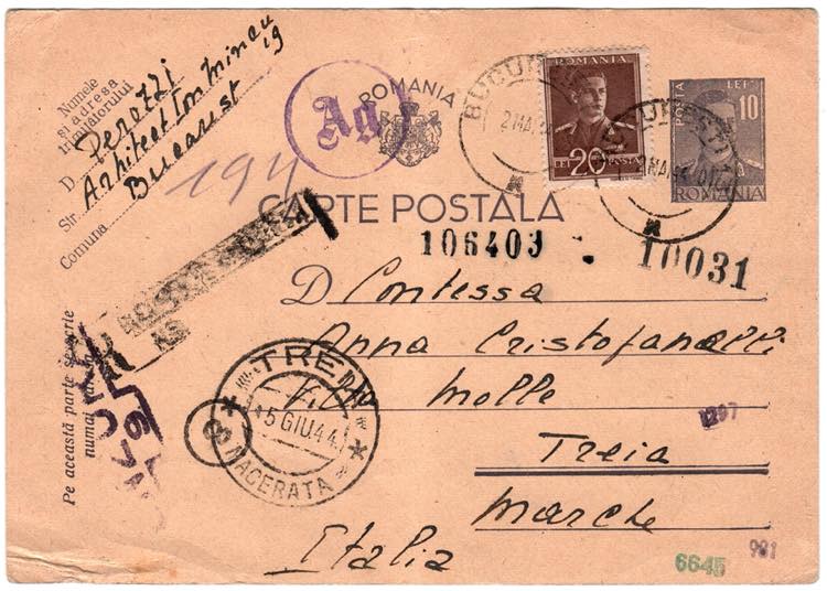 R.S.I. DESTINAZIONI ESTERE - Romania - cart. ... 